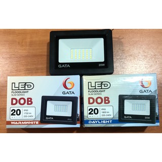 โคมฟลัดไลท์ LED 20W  ทรง Slim DOB สีดำ