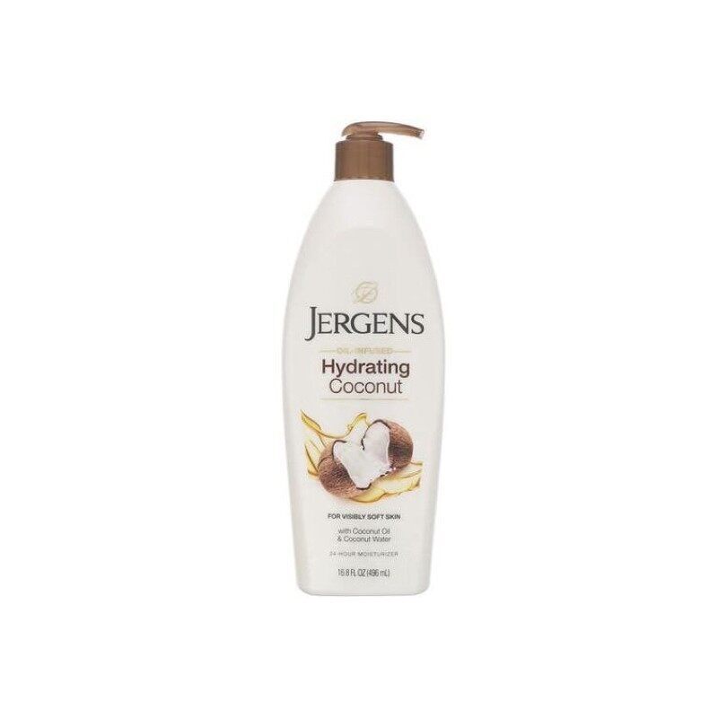 Jergens Hydrating Coconut Moisturiser 496 ml.  / เจอร์เกนส์ไฮเดรทติ้ง โคโคนัท โลชั่น 496 มล. MANK