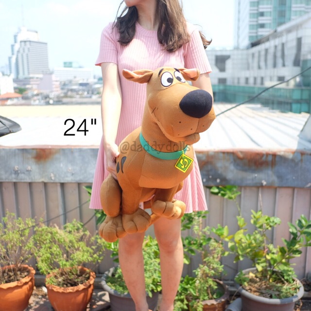 ตุ๊กตา Scooby Doo สคูบี้ดู ท่านั่ง 10/12/18/24นิ้ว ScoobyDoo ตุ๊กตาหมา สุนัข หัวใจ รัก Love Valentin