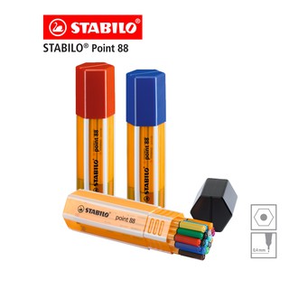 [Official Store] STABILO สตาบิโล Point 88 Big Point Box ปากกา ปากกาหัวเข็ม ปากกาสี 20 สี จำนวน 3 ชุดชุดละ 20 สี #