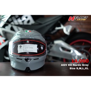 AGV K6 Nardo Grey Size S,M,L