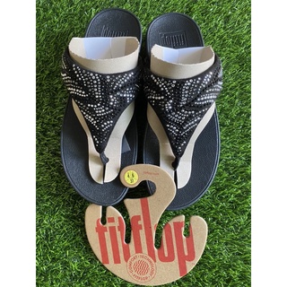 Fitflop LULU Crystal-Feather Toe-Post Sandals