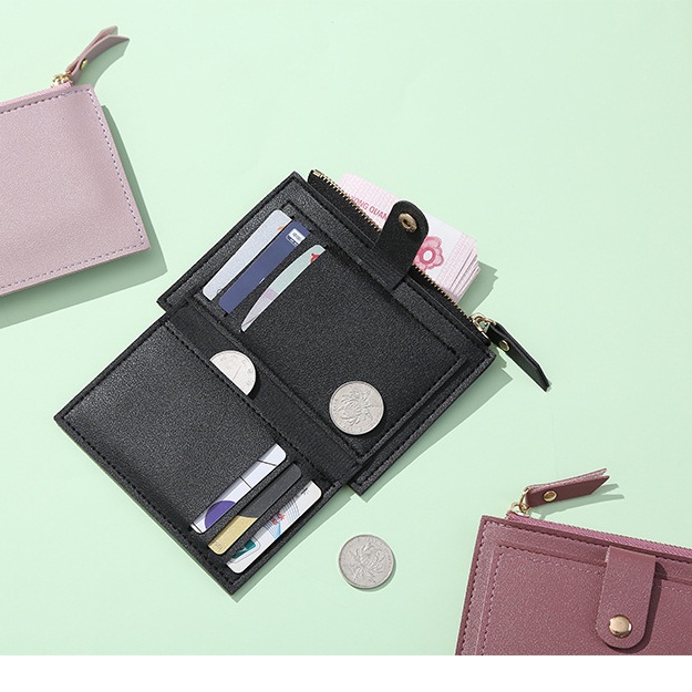 thumbnail image 2 of Buy WishLotus Small Wallet Women, Soft PU Leather Bifold Card Wallet 2 of 14