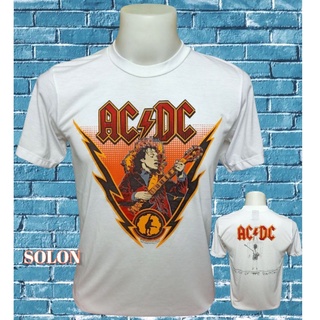 เสื้อวง AC DC วงร็อค ไม่มีตะเข็บข้าง คอฟิต ป้ายUS เสื้อวินเทจ เสื้อทัวร์ วงร็อคต่างประเทศ