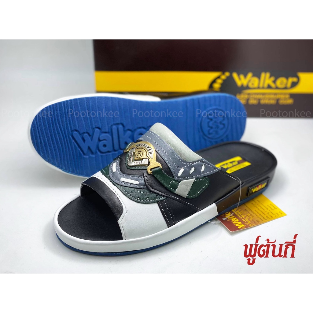 WALKER รุ่น N5240 รองเท้าแตะผู้ชาย วอคเกอร์ ทรงเทวิน ของแท้ สีแดง Size 39-45
