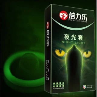 ์Night light condom ถุงยางอนามัยเรืองแสง (50-52-54mm) จัดส่ง 1-2 วัน ไม่ระบุชื่อสินค้า 3+4 ชิ้น/กล่อง