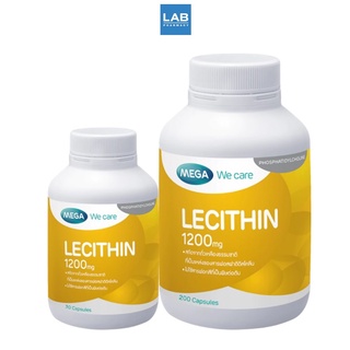 MEGA We Care Lecithin 1200 mg. - เมก้า วีแคร์ ผลิตภัณฑ์เสริมอาหารเลซิติน 1200 มิลลิกรัม