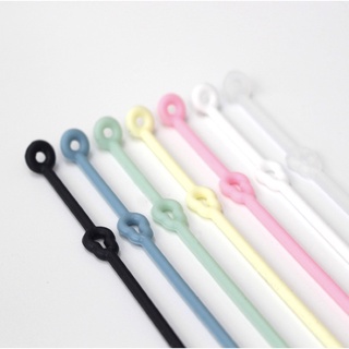 ✿🩴 Pastel⋆˚👚สายคล้องแมสซิลิโคนเกาหลี🇰🇷 (1 เส้น) แบบกระดุมคล้องแว่นได้ ใช้ได้ทั้งเด็กและผู้ใหญ่