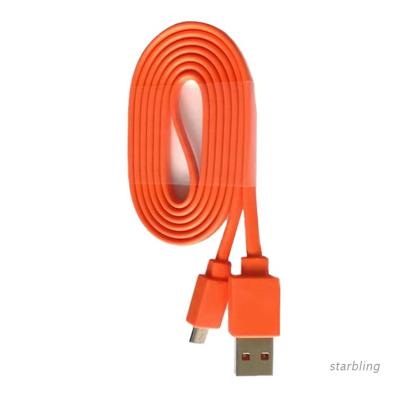 Star สายชาร์จ USB 1 เมตร สีส้ม แบบเปลี่ยน สําหรับลําโพงบลูทูธ JBL Flip 3 4 Pulse 2