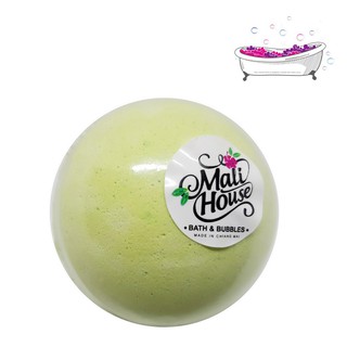 Mali House  BathBomb Bubble สบู่สปาสำหรับแช่ในอ่าง กลิ่นเมล่อน MELON,สีเขียว 150g