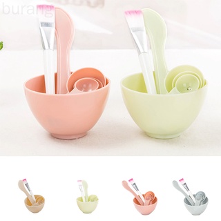 4pcs Facial Brush Mask Bowl Spoon Set Mask Brush Bar DIY Beauty Tools Skin Care Makeup Supplies burang