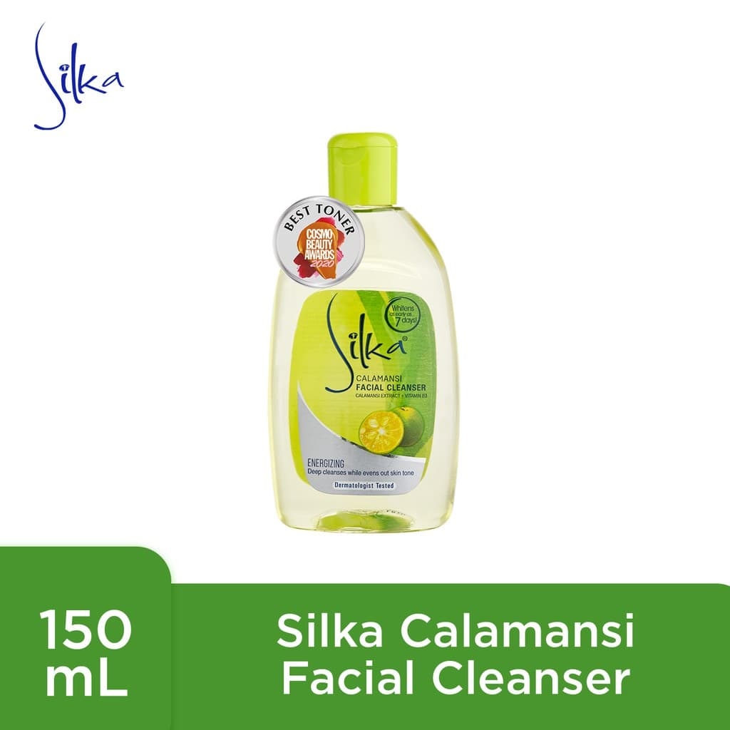 Silka Calamansi 150ml Cleanser Toner Whitening Vitamin B3 Eskinol ซิล์ก้า เคลนเซอร์ คลีนเซอร์ โทนเนอร์ มะนาวฟิลิปปินส์