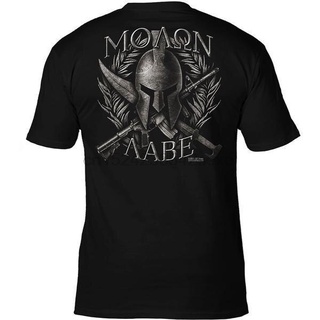 [COD]เสื้อยืดคู่รัก พิมพ์ลายดอกไม้ Molon Labe - 7.62 สีดํา สําหรับทุกเพศS-5XL