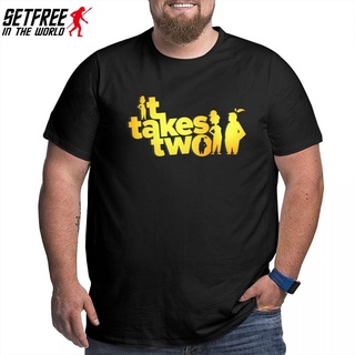 T-shirt  เสื้อยืดคอกลม ผ้าฝ้าย พิมพ์ลาย It Takes Two Gameplay สไตล์วินเทจS-5XL