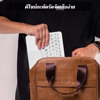 GOOJODOQ Thailand Spot คริสตัลใสคีย์บอร์ด RGB บลูทู ธ พร้อมแป้นพิมพ์อเนกประสงค์ทัชแพดไร้สาย