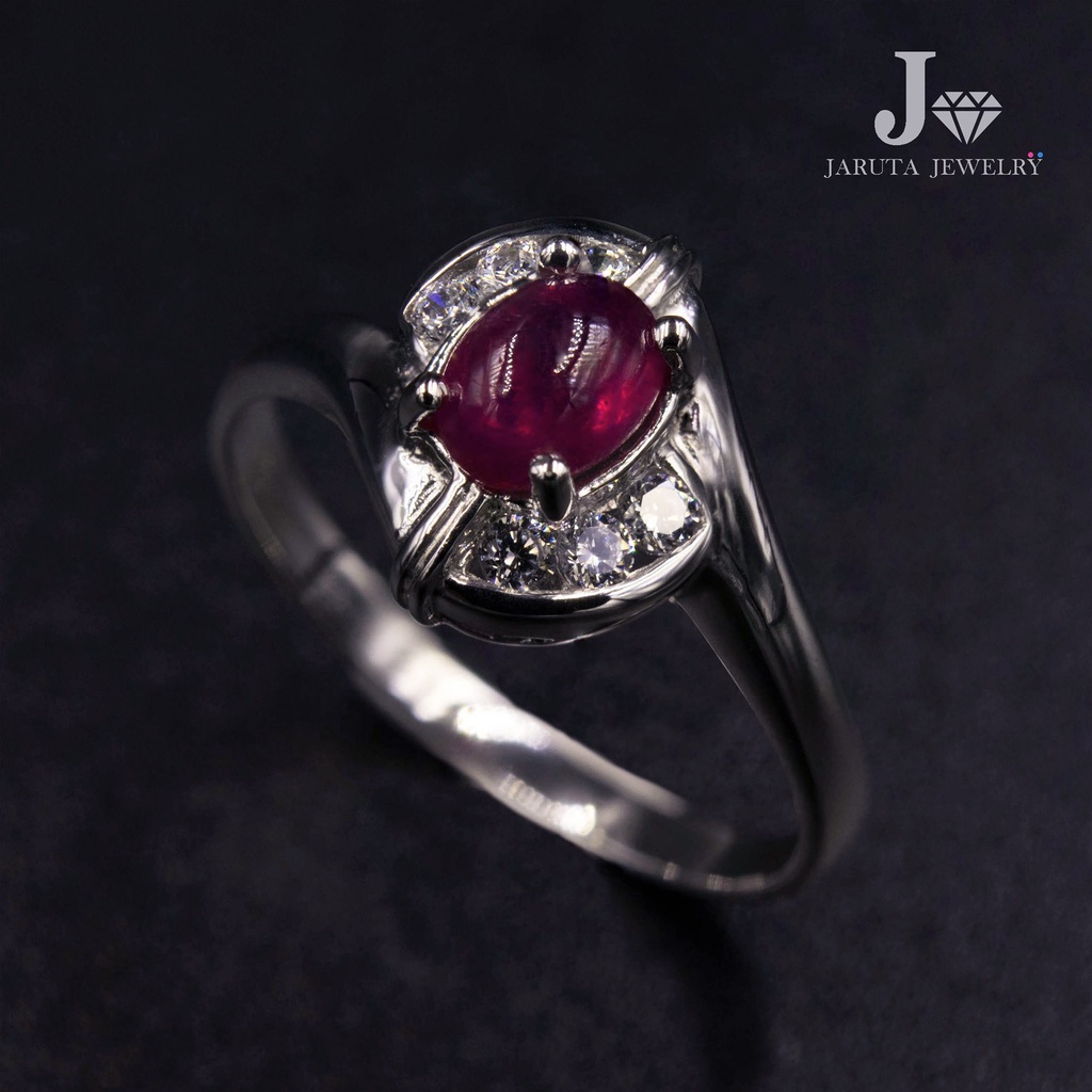 “แดงสยาม” แหวนทับทิมเงินแท้ 925 หนึ่งในมณีนพเก้าเสริมดวง | Jaruta Jewelry