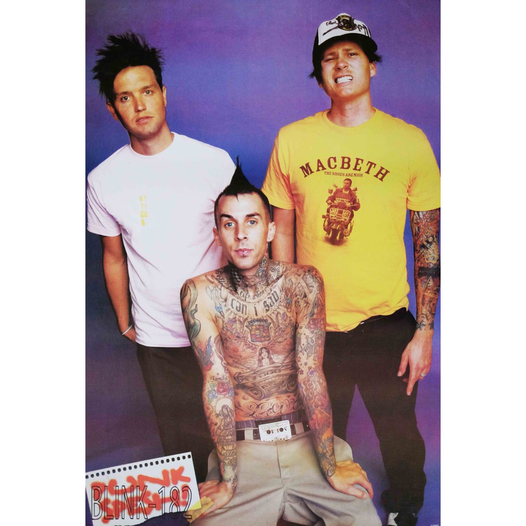 โปสเตอร์ รูปถ่าย วง ดนตรี ร็อก บลิงก์-182 Blink 182 POSTER 24”x35” Inch American Pop Punk Alternativ