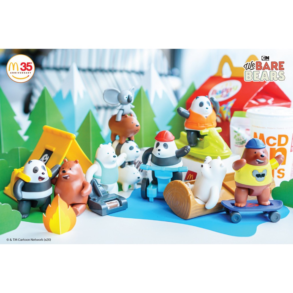 We Bare Bears 3 หมีจอมป่วน McDonald's Happy Meal มาพร้อมให้****สะสมกันแล้วจ้า ++!!!!