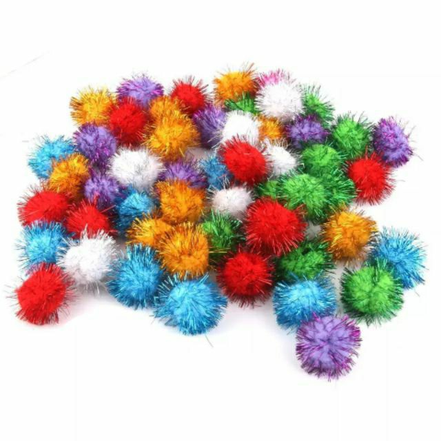 เม็ดปอมตกแต่งคละสี 1ซม. ห่อละ1,000เม็ด