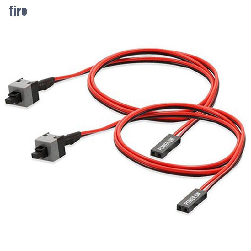 (Befire) ปุ่มกดสวิตช์ไฟ 2 Pin Sw Pc 5 ชิ้น 50 ซม. #4