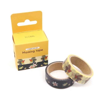 Masking Tape เทปตกแต่งลายน่ารัก 1 กล่อง 2 ชิ้น พร้อมส่งจากประเทศไทย