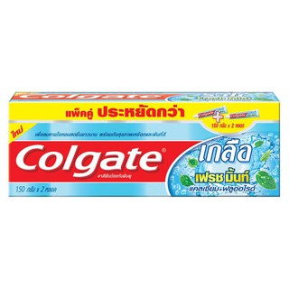 🚚💨พร้อมส่ง!! คอลเกต ยาสีฟัน สูตรเกลือ เฟรชมิ้นท์ ขนาด 150 กรัม แพ็คคู่ Colgate Toothpaste Salt Fresh Mint 150 g Twin Pac