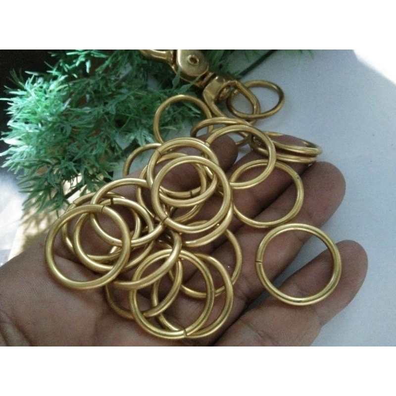 🔥 ใหม่ ห่วงทองเหลืองแท้ ขนาด2ซ.ม.ทำห่วง พวงกุญแจ/งานประดิษฐ์ที่ไป ยิ่งใช้ยิ่งสวย - รูปที่ 3