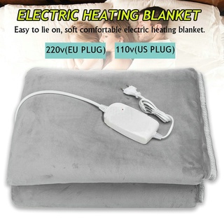Electric Heating blanket ผ้าห่มไฟฟ้า ผ้าปูนอนไออุ่น ผ้าคลุมเตียงให้ความอบอุ่น ปรับได้ 3 ระดับ 180x150 ซม/200x180 ซม.