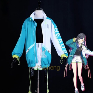 Sekai โปรเจคต์เวที ที่มีสีสัน เครื่องแต่งกายคอสเพลย์ การ์ตูนอนิเมะ Hatsune Miku Shiraishi An สําหรับผู้หญิง