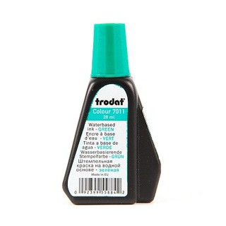 หมึกเติมตรายาง 28 มล. สีเขียว โทรดัท TR-7011/Rubber Stamp Refill Ink 28 ml. Green Trodat TR-7011