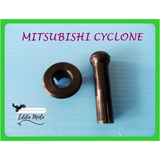 MITSUBISHI CYCLONE DOOR LOCK BOTTON (1 SET) "BLACK"  // ปุ่มล็อคประตูรถ (พร้อมขอบ) สีดำ สินค้าคุณภาพดี