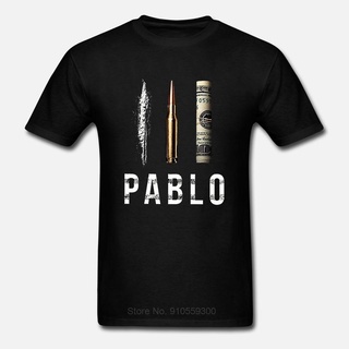 เสื้อผ้าผชเสื้อยืด ผ้าฝ้าย พิมพ์ลาย pablo escobar แฟชั่นฤดูร้อน สไตล์สตรีท สําหรับผู้ชายS-5XL