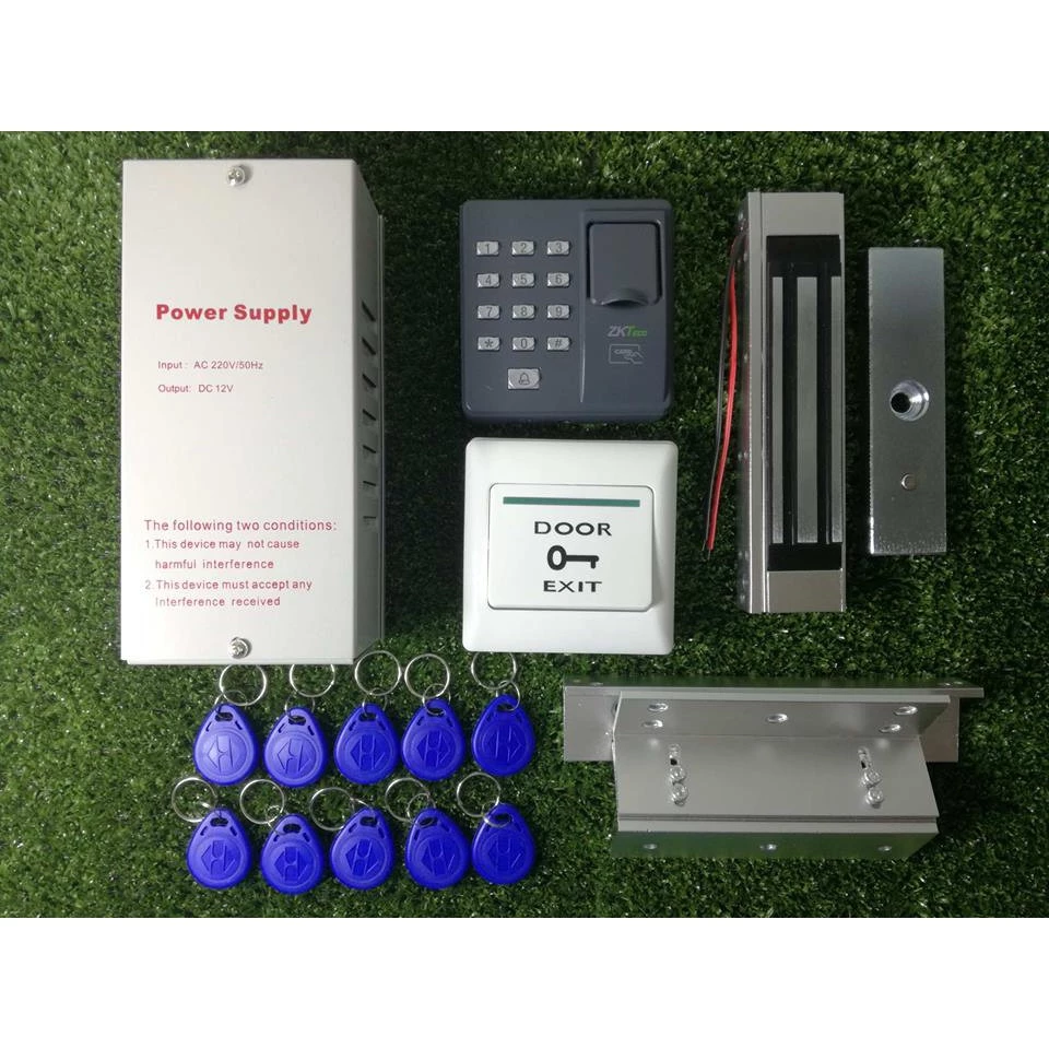ZKT eco X6 เครื่องสแกนลายนิ้วมือ และ ทาบบัตรเพื่อเปิดประตู พร้อมชุดกลอนแม่เหล็กใช้ได้ทั้งลาย นิ้วมือ และ คีย์การ์ด