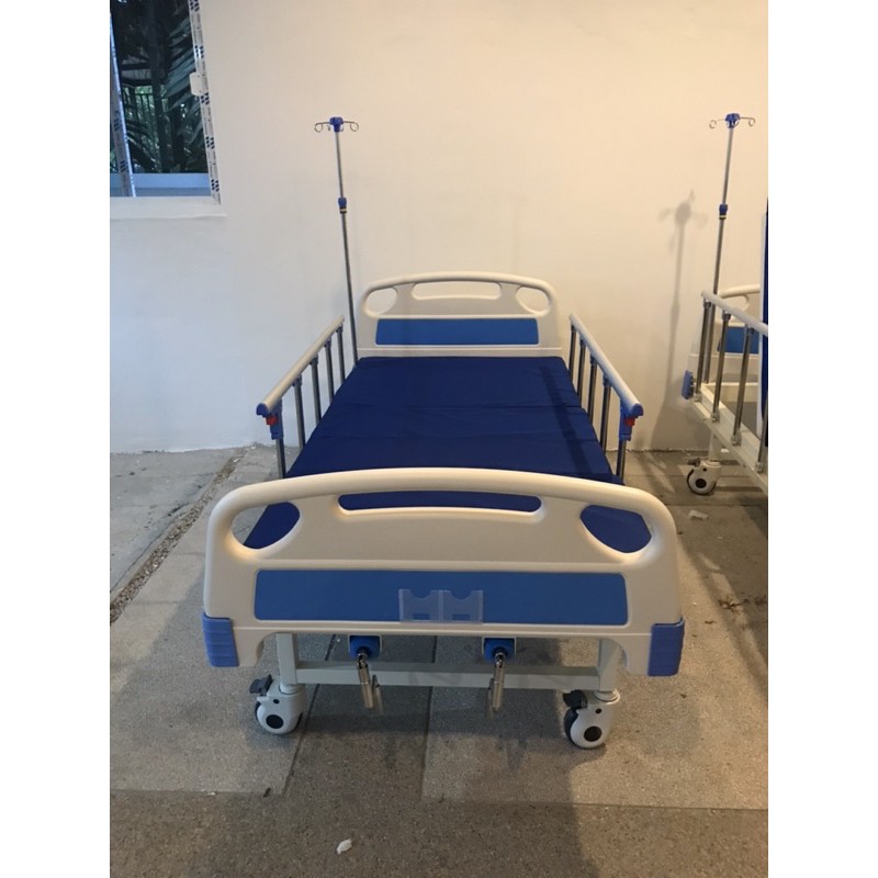 เตียงคนไข้  เตียงผู้ป่วย ระบบมือหมุน2ไกร์ถูกพิเศษ