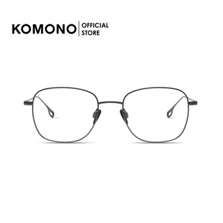 [Titanium] KOMONO Alix Gun กรอบแว่นไทเทเนี่ยมน้ำหนักเบา ทรงสี่เหลี่ยม สีเทา