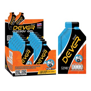 DEVER vital energy gel เจลวิ่ง เจลนักวิ่ง นักกีฬา เจลให้พลังงาน เจลพลังงาน เกลือแร่ พร้อมทาน &gt; 40 ML ผลไม้รวม 12 ซอง