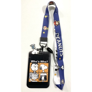 SNOOPY BWB ซองใส่บัตร ที่ใส่บัตร สายคล้องบัตร พร้อม สายคล้องคอ(2cm) SNOOPY  มีตุกตาเล็กแถม สำหรับบัตร5.5x8.5cm 8118 SHOP