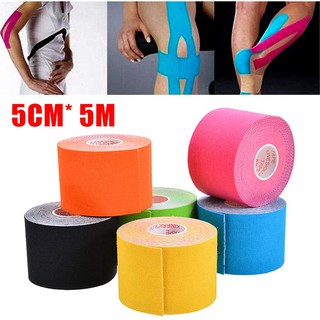 New Alitech 🔥พร้อมส่ง🔥*5cmx5m* Kinesiology Tape Kinesio คิเนสิโอ เทปผ้าบำบัด เทปพยุงกล้ามเนื้อ