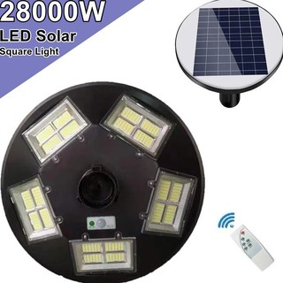 โคมไฟถนน UFO 20ทิศทาง LED  22000W - 28000W  Square Light โซล่าเซล Street Light สปอร์ตไลท์ Solar Cell สปอตไลท์ แสงสีขาว