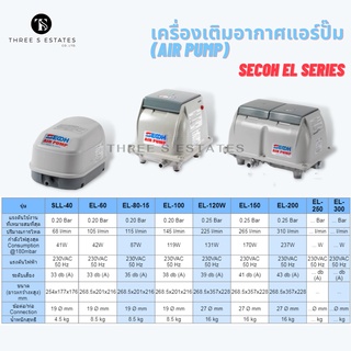 แอร์ปั๊ม Air Pump เครื่องเติมอากาศระบบไดอะแฟรม คุณภาพสูง EL-120