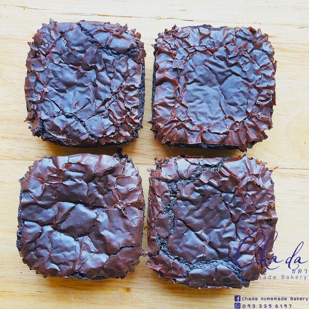 Cocoa Brownie - โกโก้บราวนี่เนื้อหนึบหนับ หวานกำลังดีไม่ใส่วัตถุกันเสีย