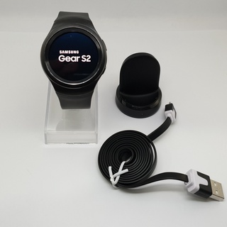 นาฬิกา SAMSUNG GEAR S2 SM-R720 พร้อมสายชาร์จและแท่นชาร์จ (มือสองสภาพดี) NO.103