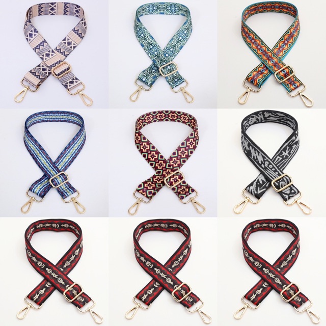 ST001 สายสะพายกระเป๋า set 4 งานดีเวอร์​ อะไหล่สวยมาก​  หน้าสายสะพายกว้าง 4 ซม.