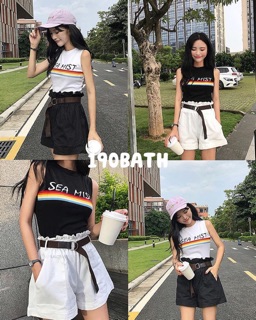 เสื้อกล้ามไหมพรม แถบสายรุ้ง🌈