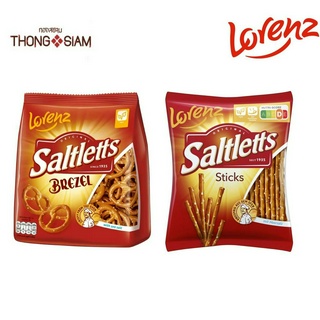 Lorenz Saltletts Sticks Brezel Cocktail ลอเรนซ์ ขนมปังอบกรอบรสเกลือ เพรซเซล ขนาด150 กรัม(g.)BBE:05/2024