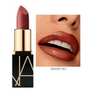 Nars lip #BANNED RED : เนื้อซาติน สีแดงไวน์ 1.6 g:
❤Sale 350.- (ปกติ3.5g 1,100)