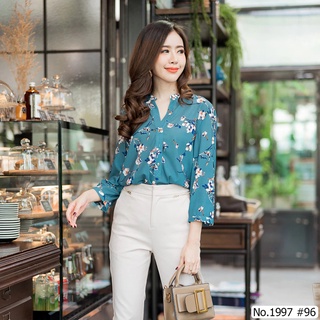 Maristar : No.1997 เสื้อแขนยาวพิมพ์ลาย | Printed Long Sleeve Blouse