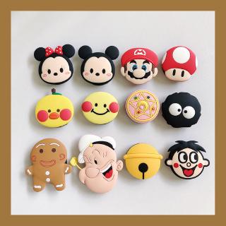 Rotation Folding Air Bag Finger Stand Ring Cute 3D cartoon Silicone TPU phone Holder Various Patterns of Personality