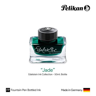 Pelikan Edelstein Ink "Jade" 50ml Bottle - หมึกปากกาหมึกซึม อีเดลสไตน์ เจด สีเขียวหยก ขวดขนาด 50 มล.