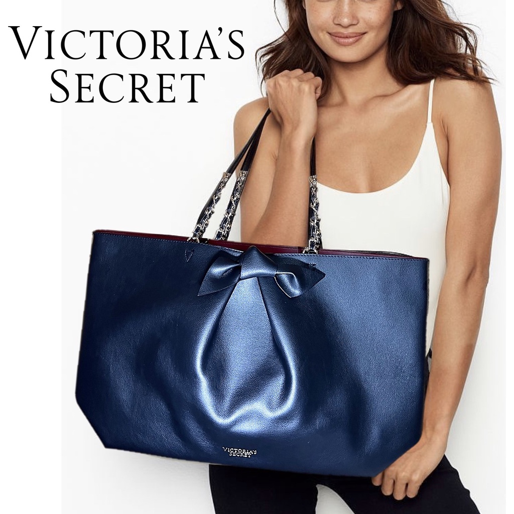 Victoria's Secret Valentine Tote bag กระเป๋าหนังอเนกประสงค์ใบใหญ่พิเศษดีไซน์ใหม่ล่าสุดลิขสิทธิ์แท้จากช็อปวิคตอเรีย